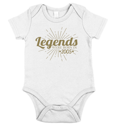 18th Birthday Retro Vintage 2005 Sayings Short Sleeve Baby One-Piece