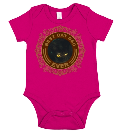 Best Cat Dad Short Sleeve Baby One-Piece