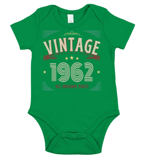 VINTAGE 1962 ALL ORIGINAL PARTS Short Sleeve Baby One-Piece