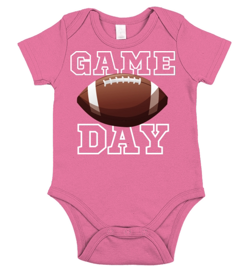 Vintage American Football Game Sports Lover Short Sleeve Baby One-Piece