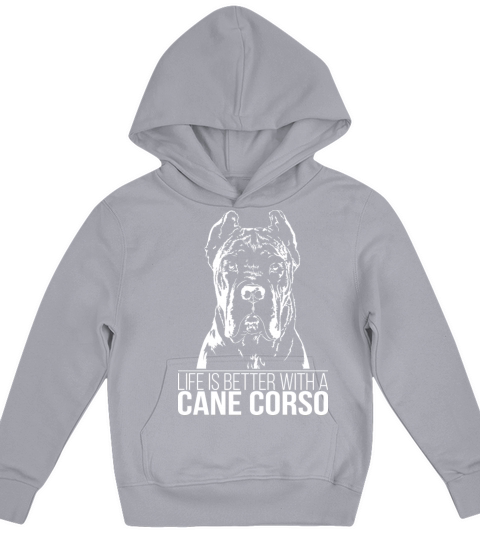 Cane Corso life is better dog saying dog mom Kids Hoodie