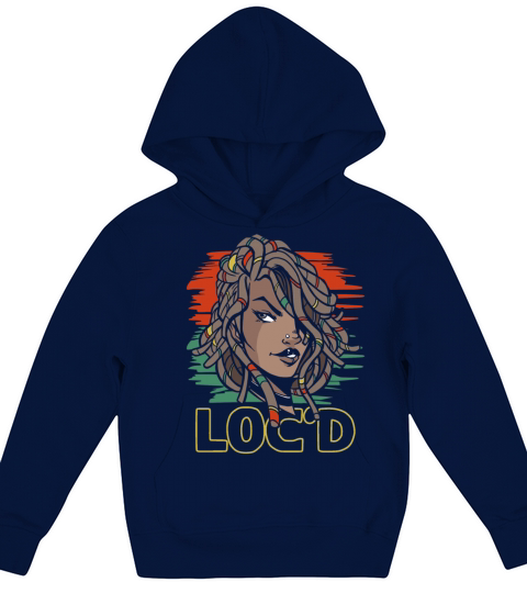 Its the Locs For Me - Afro Hair Black American Kids Hoodie