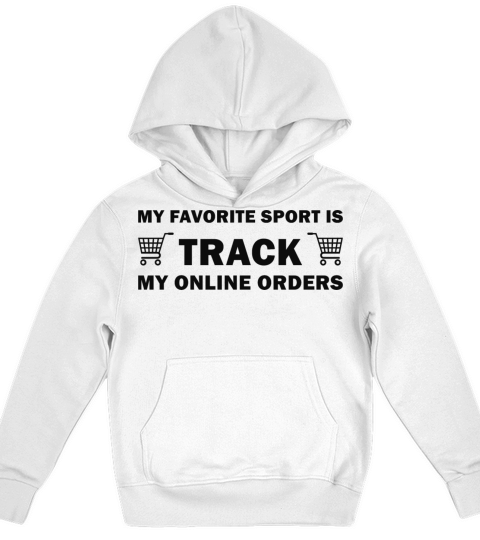 My favorite Sport Is Track My Online Orders Kids Hoodie