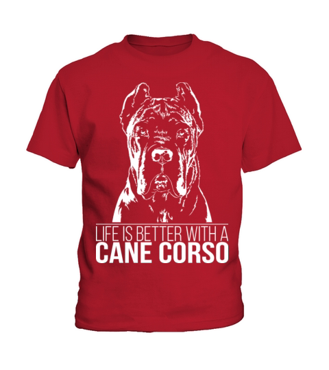 Cane Corso life is better dog saying dog mom Kids T-Shirt