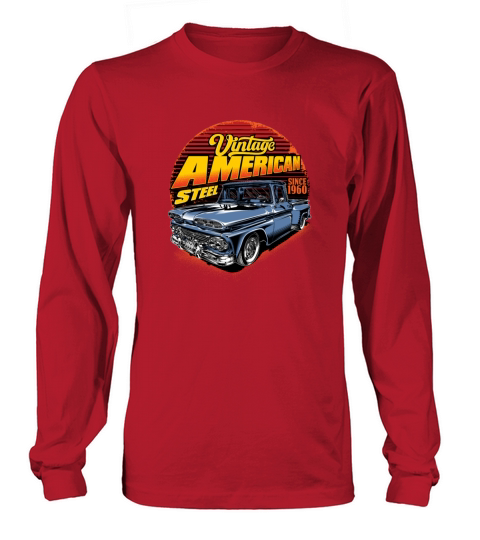 Vintage Muscle American Car Long sleeved Unisex