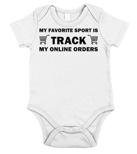 My favorite Sport Is Track My Online Orders Short Sleeve Baby One-Piece