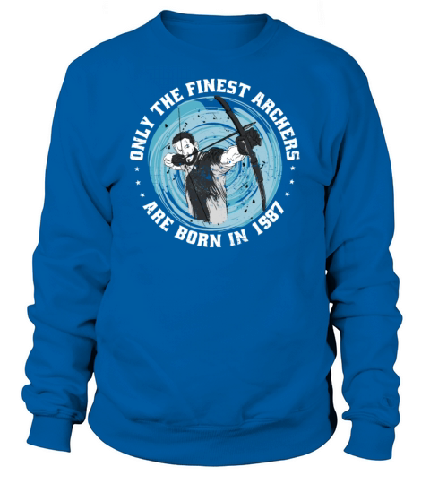 Archer born in 1987 Vintage Birthday Arrow-sports Sweatshirt Unisex