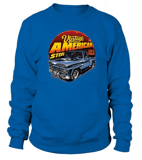 Vintage Muscle American Car Sweatshirt Unisex