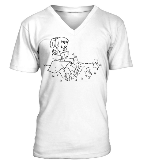 Vintage Spring V-Neck T-shirt