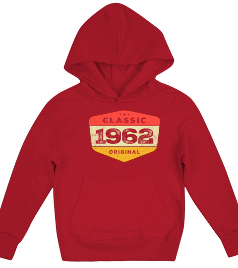 Classic 1962 61 Birthday Vintage Kids Hoodie