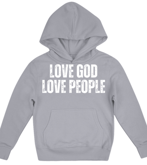 Love God Love People - Christian Quotes Kids Hoodie