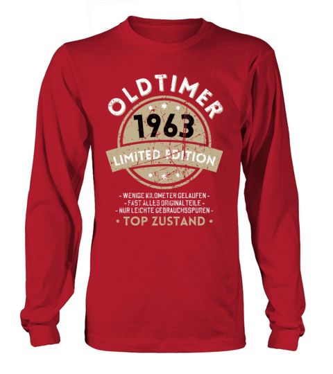 60th Birthday Vintage 1963 Long sleeved Unisex