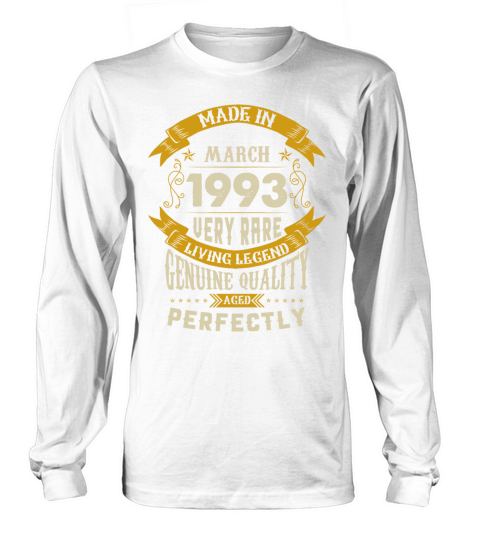 March 1993 Vintage Birthday Present Long sleeved Unisex