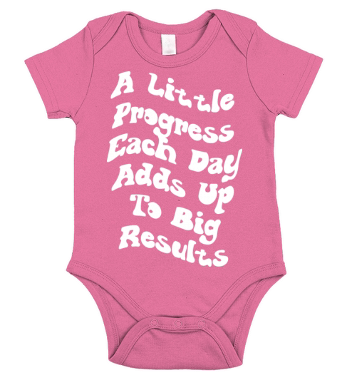 A Little Progress Each Day Short Sleeve Baby One-Piece