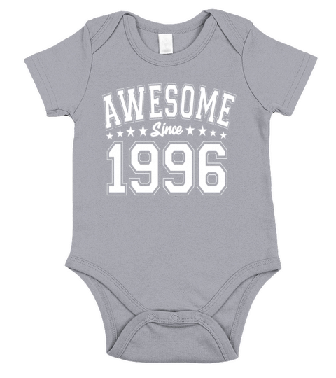 Awesome Since 1996 Birthday 1996 Vintage 1996 Short Sleeve Baby One-Piece