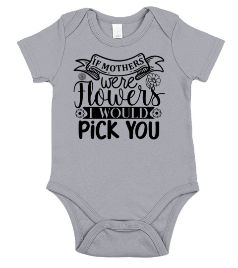 Sweet Mothers Day Quote Message for Mom Short Sleeve Baby One-Piece