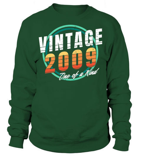 Vintage 2009 Shirt for Men Women 14 Year Old 14th Sweatshirt Unisex