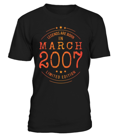 Birthday March 2007 Limited Edition Vintage T-Shirt Unisex
