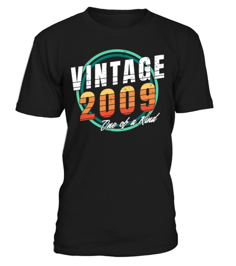 Vintage 2009 Shirt for Men Women 14 Year Old 14th T-Shirt Unisex