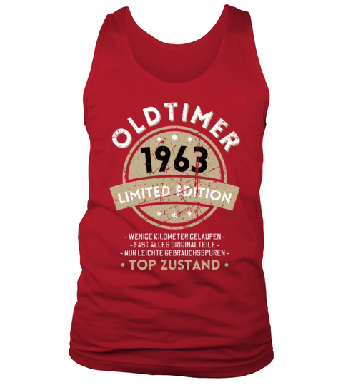 60th Birthday Vintage 1963 Tank Top Unisex