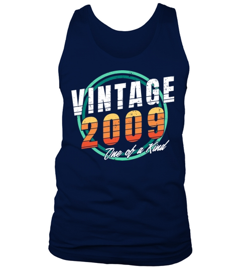 Vintage 2009 Shirt for Men Women 14 Year Old 14th Tank Top Unisex