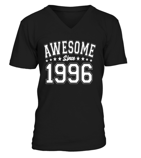 Awesome Since 1996 Birthday 1996 Vintage 1996 V-Neck T-shirt