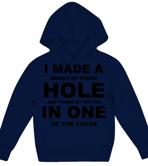 Funny Golf Shirt Kids Hoodie