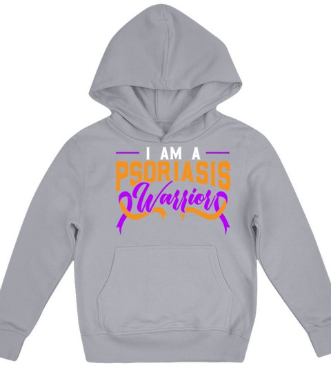I Am A Psoriasis Warrior Psoriasis Awareness Kids Hoodie