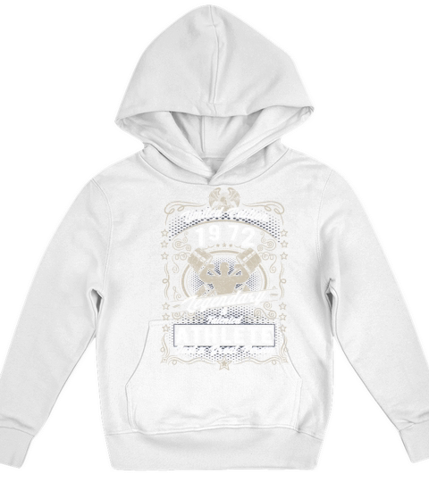 Vintage 1972 Fitness Birthday Gift Sport Hobby Kids Hoodie