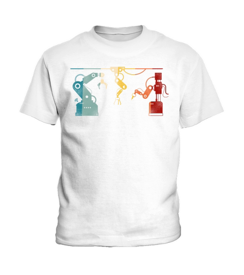 Robot Robotics Engineer Retro Kids T-Shirt