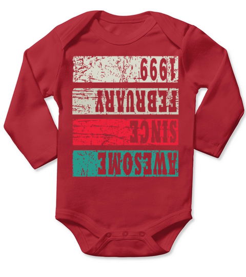 1999 Vintage Birthday Present Long Sleeve Baby One-Piece