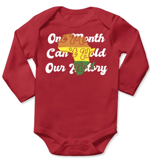 Black History Month USA Afro America African Long Sleeve Baby One-Piece