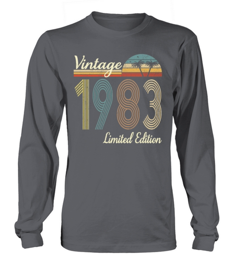 Vintage 1983 Limited Edition 40th Birthday Gift Long sleeved Unisex