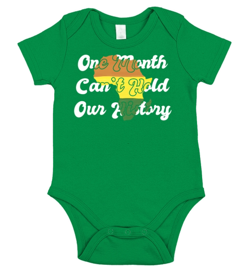 Black History Month USA Afro America African Short Sleeve Baby One-Piece
