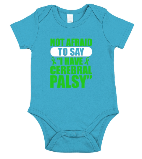 Not Afraid To Say I Have Cerebral Palsy Short Sleeve Baby One-Piece
