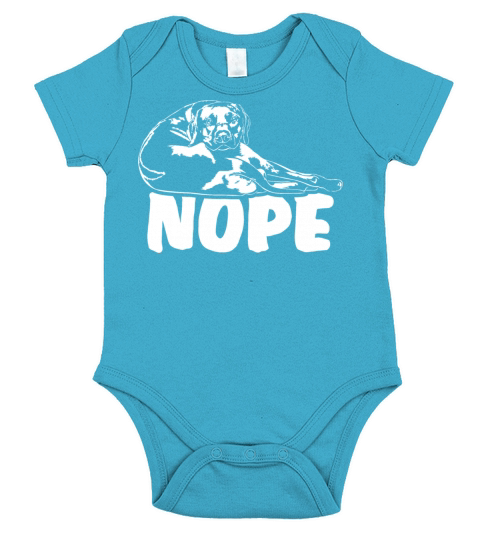 Rhodesian Ridgeback dog nope dog quote Short Sleeve Baby One-Piece
