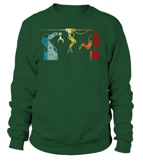 Robot Robotics Engineer Retro Sweatshirt Unisex