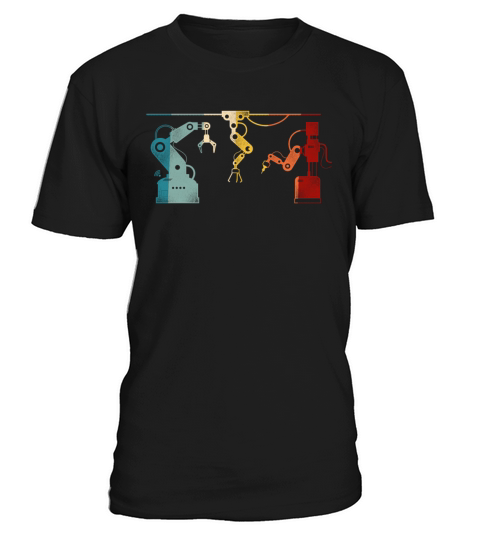 Robot Robotics Engineer Retro T-Shirt Unisex
