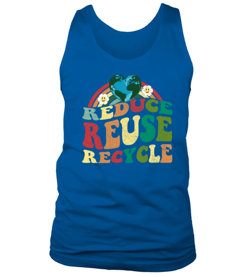 Reduce Reuse Recycle Classic Earth Day Vintage Tank Top Unisex
