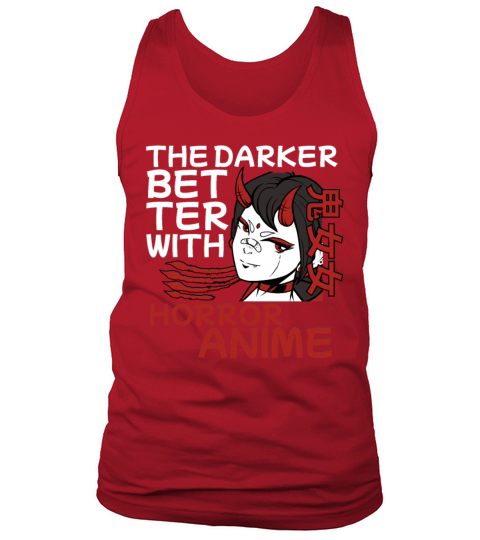 The Darker The Better With Horror Anime Vampire Ma Tank Top Unisex