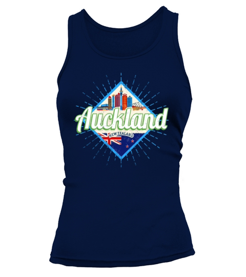 Auckland New Zealand retro skyline vintage Tank top Woman