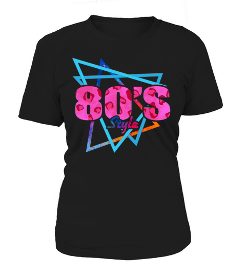 80s Style - Fun Retro Pink Leopard Print Women's T-Shirt