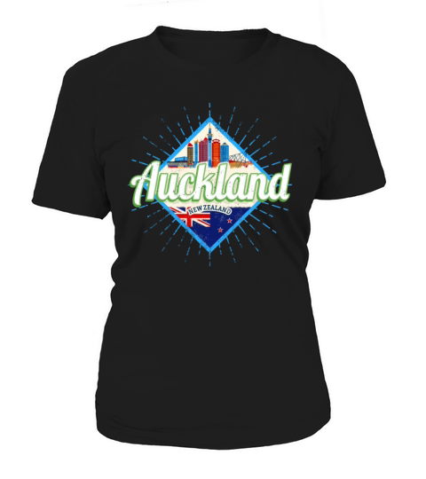 Auckland New Zealand retro skyline vintage Women's T-Shirt