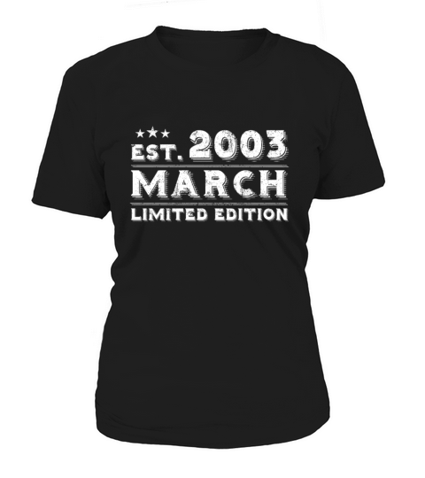 Est March 2003 - Birthday Present - Vintage Women's T-Shirt