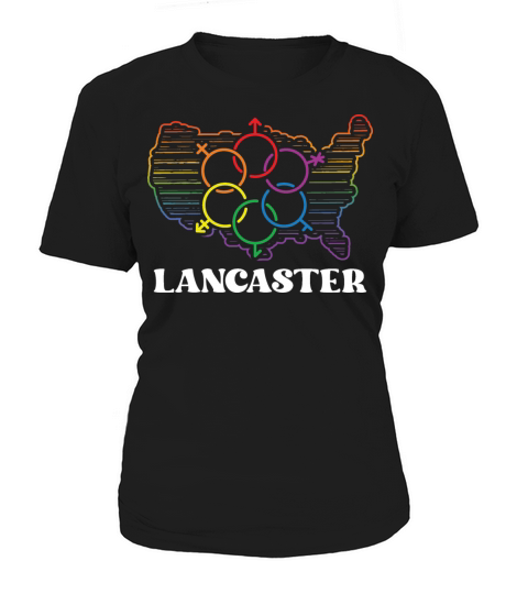 Lancaster Pride Flag Pride Month LGBTQ Flag LGBT C Women's T-Shirt