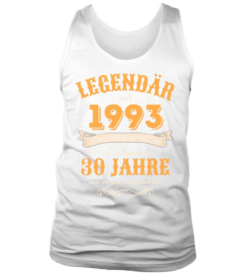 30th Birthday Vintage 1993 Tank Top Unisex