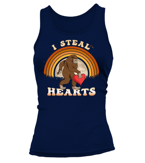 Valentines Day Bigfoot I Steal Hearts boys men Tank top Woman