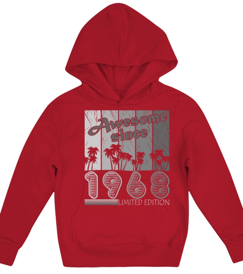 Birthday gift March 1968 Vintage Retro Kids Hoodie