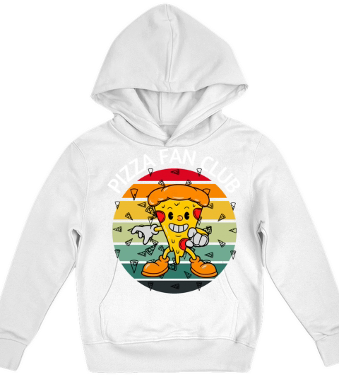 Pizza Fan Club - Funny Retro Vintage Pizza Lover Kids Hoodie