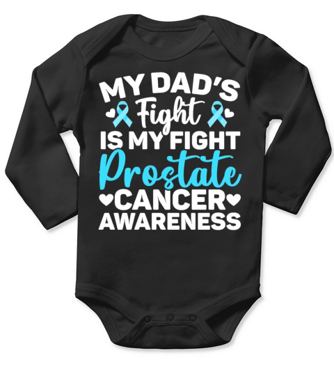 Prostate Cancer Support Prostate Cancer Awareness Long Sleeve Baby One-Piece